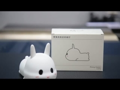 Silikon Liebenswerte 7 Farben LED Kinder Tier Nachtlicht Cartoon Baby Kinderzimmerlampe Hasen Kaninchen