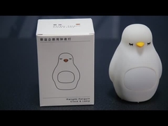 Süße Silikon Pinguin Nachtlicht für Kinder LED Schlaf Trainer Wecker Geschenk