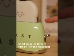 DIY Schöne Schreibtischdekoration Toaster Lampe Heimdekoration Nachtlicht mit Timer und wiederaufladbar